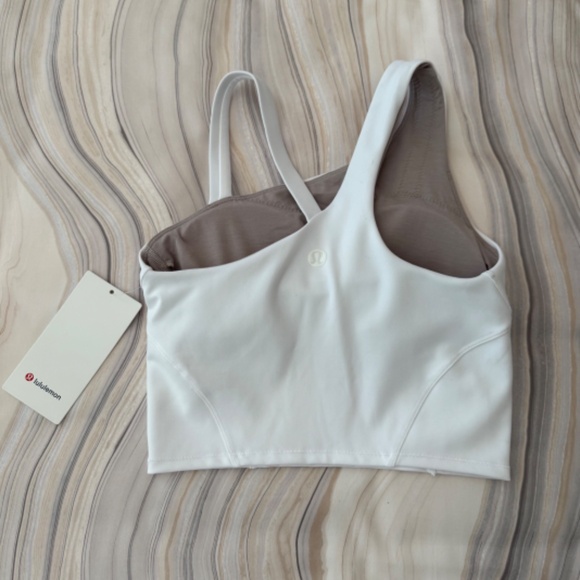 NEW! Lululemon Everlux Asymmetrical Tennis Tank Top White Size 6 W1EI5S $68 - Picture 9 of 12